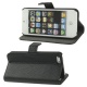 Funda Solapa Negra Adaptable como soporte para iphone 5