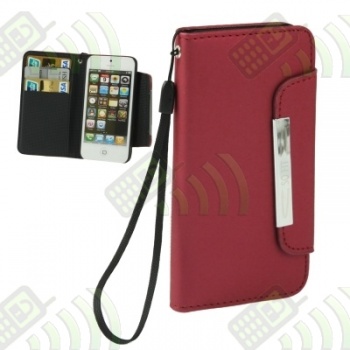Funda Tipo Billetera Iphone 5 granate