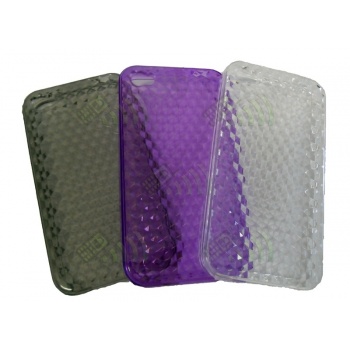 Funda Gel Silicona Iphone 4 Oscura Diamond
