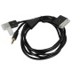 Cable dual carga y audio Iphone / Ipod / Ipad 1.2 m Negro