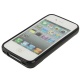 Funda Silicona Gel iPhone 4G/4S Negra Diagonales