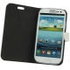 Funda Solapa con Soporte Samsung I9300 Galaxy S III Blanca