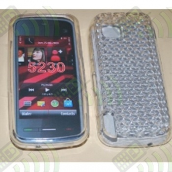 Funda Gel Nokia 5230 Transparente Diamond