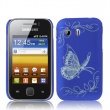 Carcasa trasera Samsung Galaxy Y S5360 Mariposa Azul