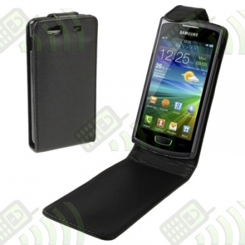 Funda Solapa Negra Samsung S8530 Wave 3