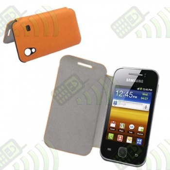 Funda Solapa Lateral Galaxy Ace Naranja