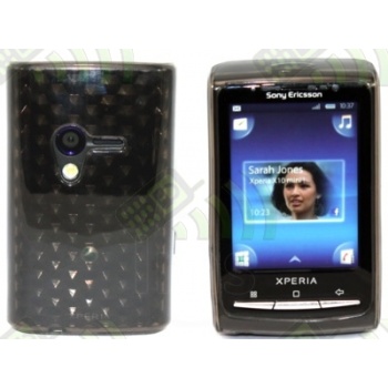 Funda Silicona Gel SE Xperia X10 Mini Transparente Diamond