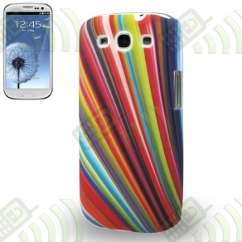 Carcasa Samsung Galaxy S3 i9300 Rayos de Colores
