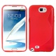 Funda TPU Samsung Galaxy Note II N7100 Roja Brillo y Mate