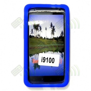 Funda Silicona Samsung Galaxy S2 i9100 Azul