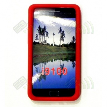 Funda Silicona Samsung Galaxy S2 i9100 Roja