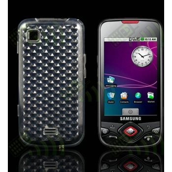 Funda Gel Samsung Galaxy Spica i5700 Transparente Hex&aacute;gonos