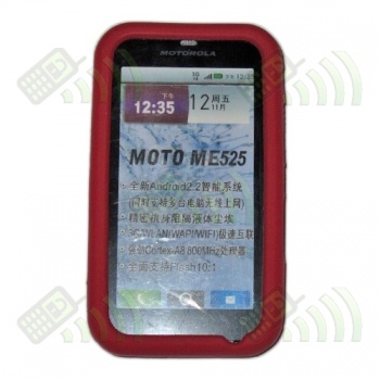 Funda Silicona Motorola MB525 Defy Roja