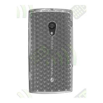 Funda Silicona Gel SE Xperia X10 Transparente Diamond