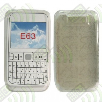 Funda Gel Nokia E63 Transparente Círculos
