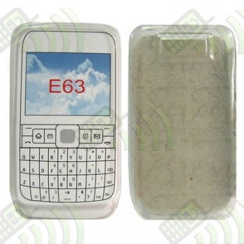 Funda Gel Nokia E63 Transparente C&iacute;rculos