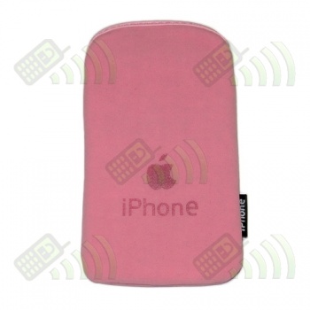 Funda Neopreno Logo Apple Rosa 12,5x7cm