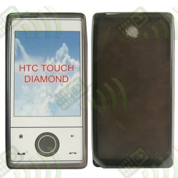 Funda Gel HTC Diamond Transparente C&iacute;rculos