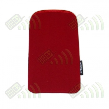 Funda Neopreno Roja iPhone 12,5x7cm﻿﻿