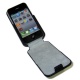 Funda Solapa iPhone 4 Negra delante
