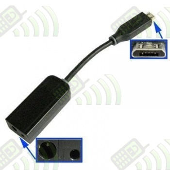 Adaptador de cargador NOKIA punta fina/gorda a micro USB