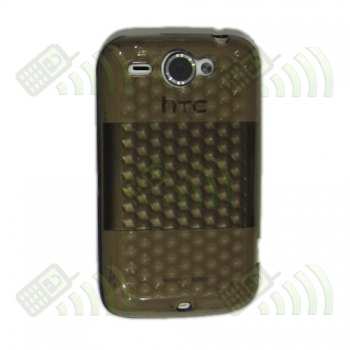 Funda Gel HTC Wildfire Oscura Diam.