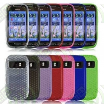 Funda Gel Nokia C7-00 Transparente Diamond