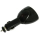 Adaptador 2 Puertos USB coche NEGRO