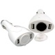 Adaptador 2 Puertos USB coche BLANCO