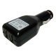 Adaptador 2 Puertos USB coche NEGRO