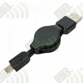 Cable Adaptador mini USB enrollable