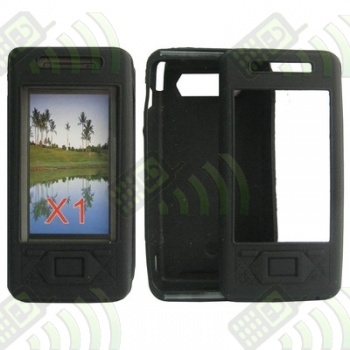 Funda Silicona SE Xperia X1 Negra