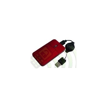 Raton plano cable enrrollable para portatil