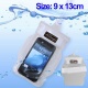 Funda Impermeable movil camara mp3 consola 9 x 13 cm Blanca