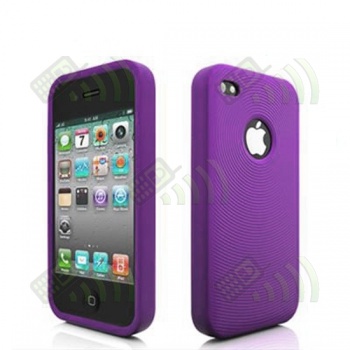 Funda Silicona Iphone 4 Morada