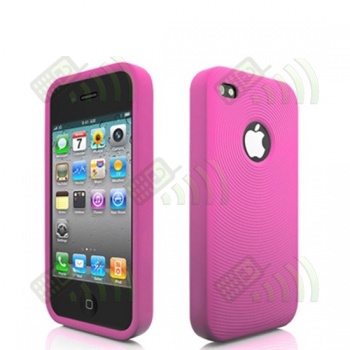 Funda Silicona Iphone 4 Rosa
