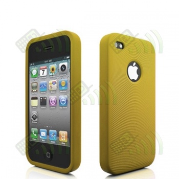 Funda Silicona Iphone 4 Amarilla