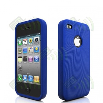 Funda Silicona Iphone 4 Azul