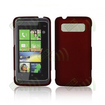 Carcasa trasera HTC 7 Trophy / Mozart HD3 Roja Oscura