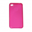 Funda Gel Iphone 4G Rosa C&iacute;rculos