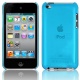Carcasa trasera Ipod Touch 4 Azul Semitransparente