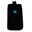Funda Neopreno Negra Logo Iphone Azul