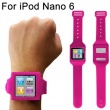 Soporte Mu&ntilde;eca Silicona Ipod Nano 6 Rosa