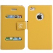 Funda Tipo Solapa Iphone 4 y 4S Amarillo