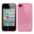 Funda Gel iPhone 4 & 4S Blanco Transparente