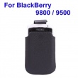 Funda Saco Negra simil piel BlackBerry 9800 / 9500 con cierre magn&eacute;tico
