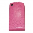 Funda Solapa para iPhone 3G/3GS piel de serpiente Rosa