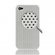 Carcasa trasera Iphone 4G y 4S Perforada Blanca
