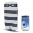 Carcasa trasera Samsung Galaxy S3 i9300 Rayas Azules